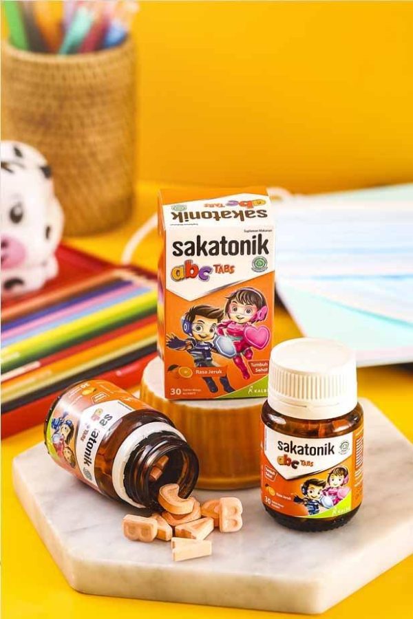 SAKATONIK ABC SUPLEMEN MAKANAN ANAK RASA JERUK ISI 30 TABLET