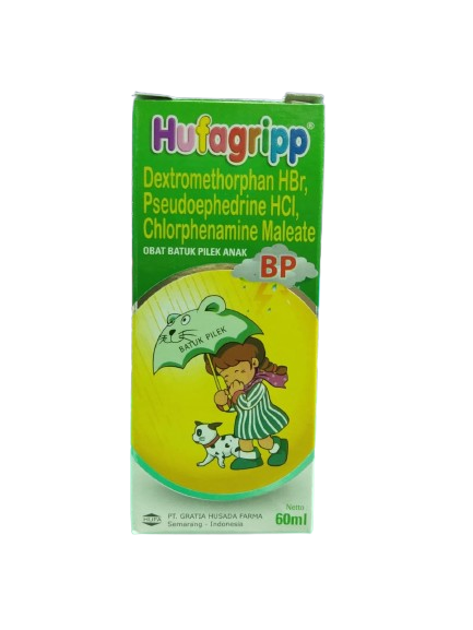 HUFAGRIP BP 60 ML OBAT BATUK PILEK ANAK HIJAU