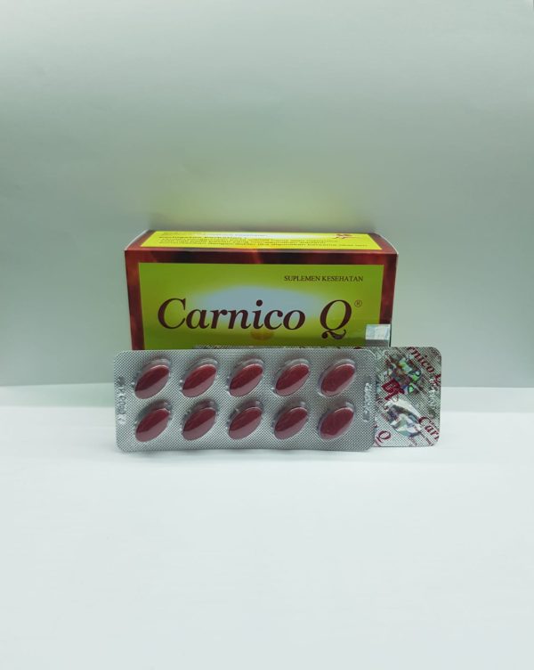 CARNICO Q SUPLEMEN KESEHATAN 1 BLISTER ISI 10 KAPLET SALUT SELAPUT