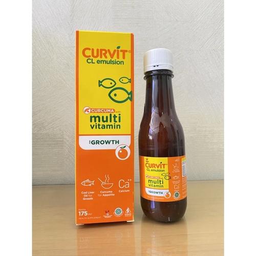 CURVIT CL EMULSION CURCUMA WITH MULTIVITAMIN ISI 175 ML RASA JERUK
