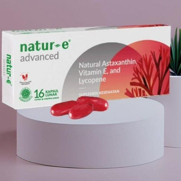 NATURE ADVANCED NATURAL ASTAXANTHIN VITAMIN E  LYCOPENE 1 BOX ISI 16 KAPSUL LUNAK
