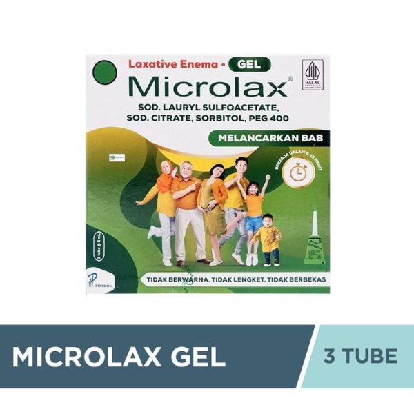 MICROLAX GEL UNTUK MELANCARKAN BAB 1 BOX ISI 3 TUBE