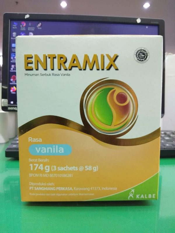 ENTRAMIX MINUMAN SERBUK RASA VANILA ISI 174 GR