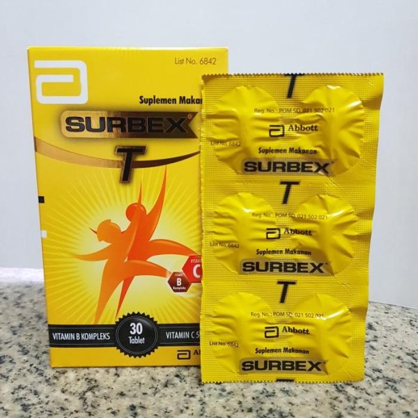 SURBEX T VITAMIN B KOMPLEKS  VITAMIN C 500MG SUPLEMEN MAKANAN 1 BOX 30 TABLET