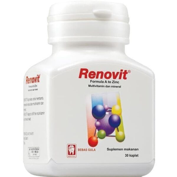 RENOVIT MULTIVITAMIN  MINERAL ISI 30 KAPLET
