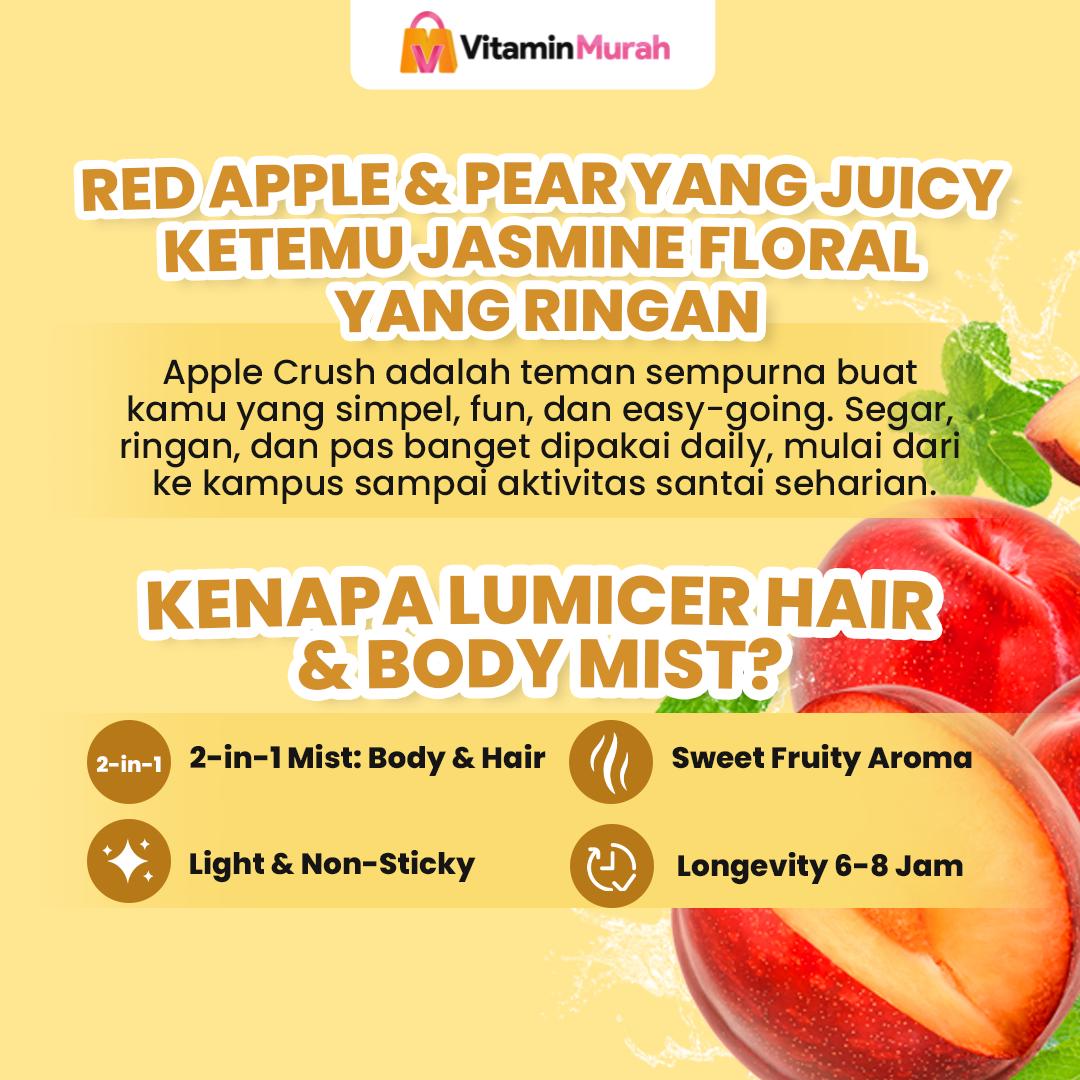 LUMICER HAIR BODY MIST APEL DUO (BUY 1 GET 1) 2 X 250 ML - Gambar 2